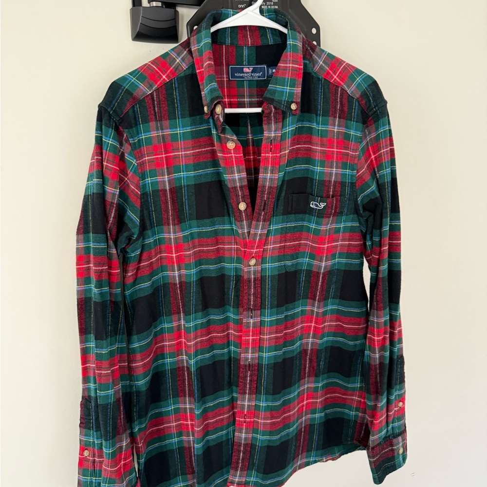 Vineyard Vines Men's Festive Plaid Shirt